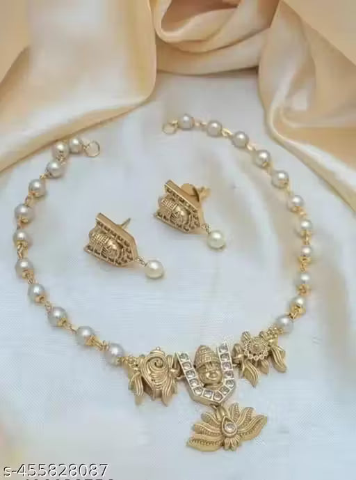 Indian Ethnic Necklace Set, Vintage Govinda Necklace