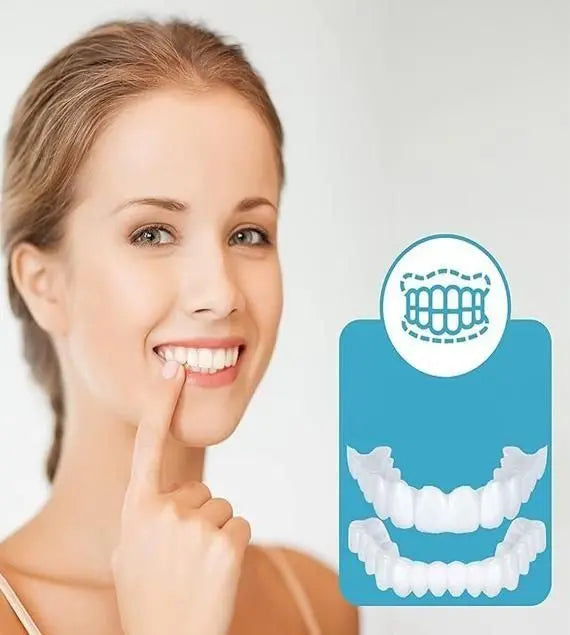 Instant and Confident on Smile Fit Flex Cosmetic Teeth Denture Teeth mkp0fp-jd