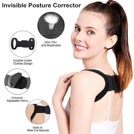 Shoulder & Back Straightener Elastic Spine Support Posture Corrector Belt mkp0fp-jd