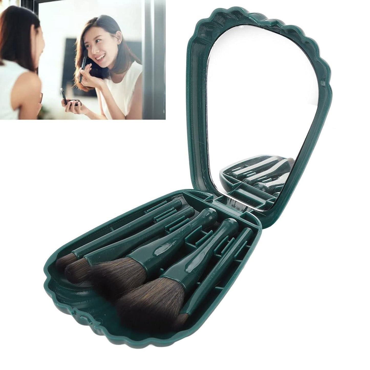 5pcs Soft Bristles with Mirror Case mkp0fp-jd
