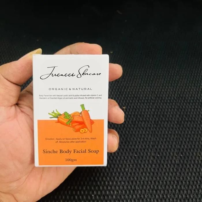 Lucacci Carrot Skin Whitening & Facial Body Soap for Men & Women - 100g mkp0fp-jd