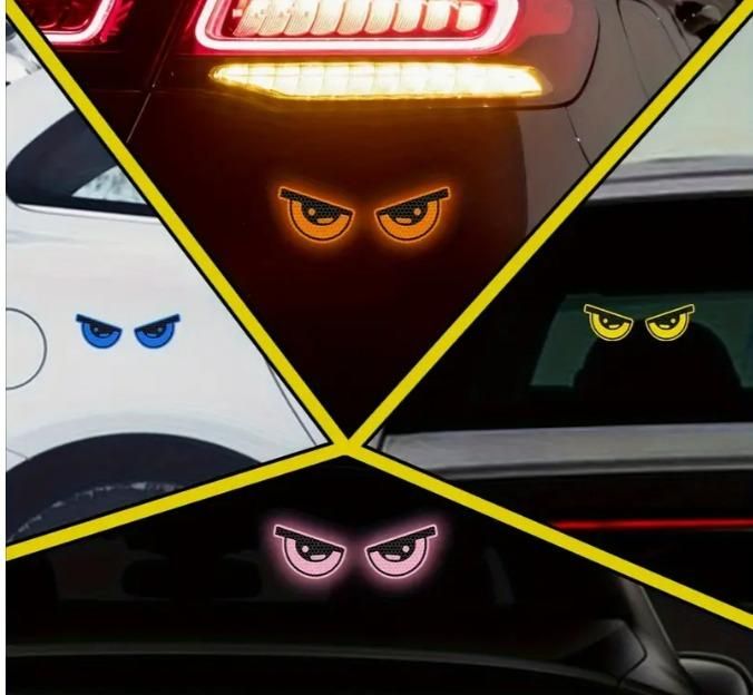 4 Pieces Monster Eyes Car Reflective Stickers Pack of 2 mkp0fp-jd