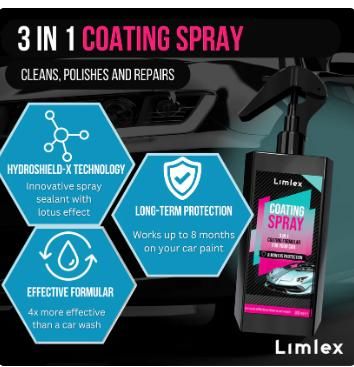 Coating Spray and Foam Car Cleaner 200ml (Combo) mkp0fp-jd