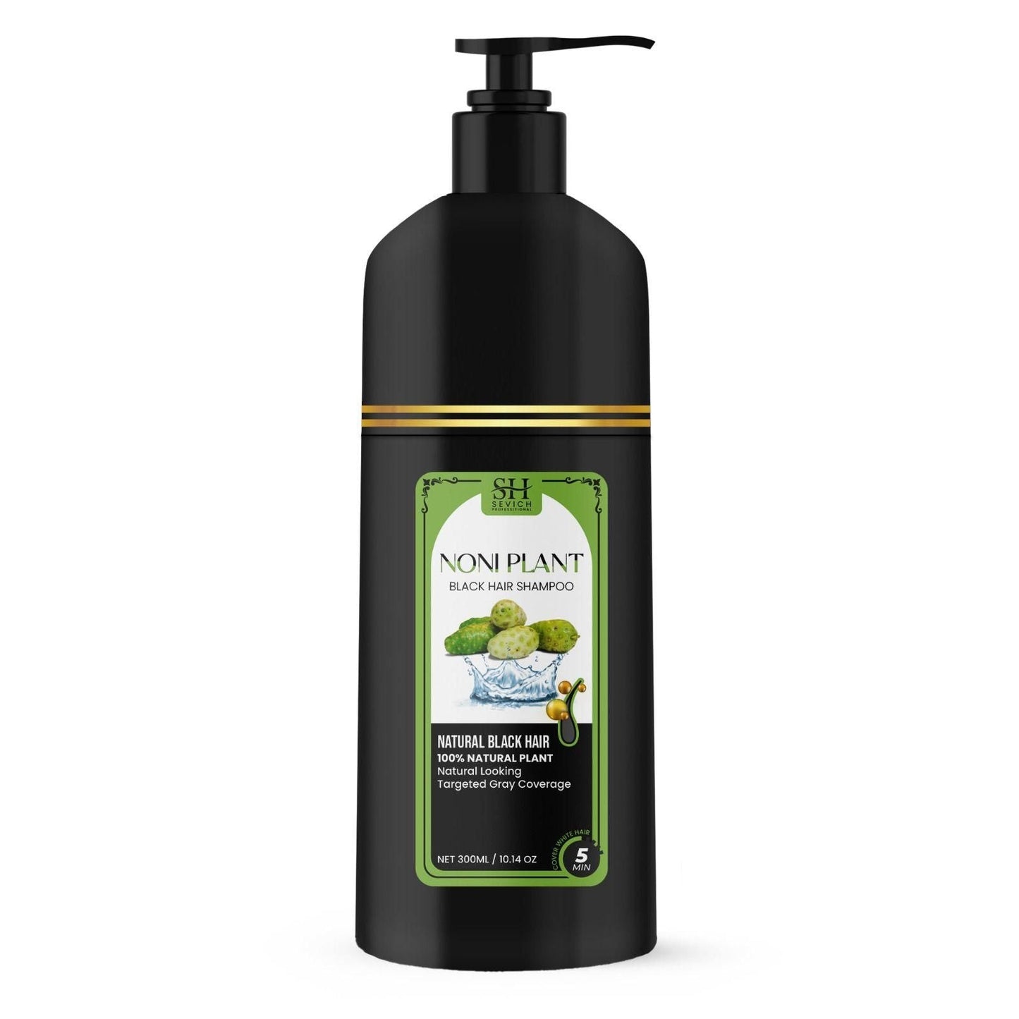 Noniplant Black Hair Shampoo 300ml (Pack Of 2) mkp0fp-jd
