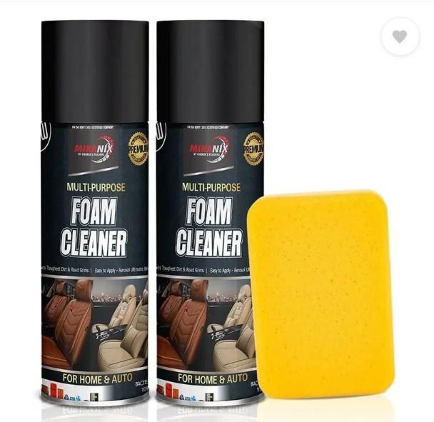 Multipurpose Foaming Car Interior And Exterior Cleaner Foam Spray (Pack of 2) mkp0fp-jd