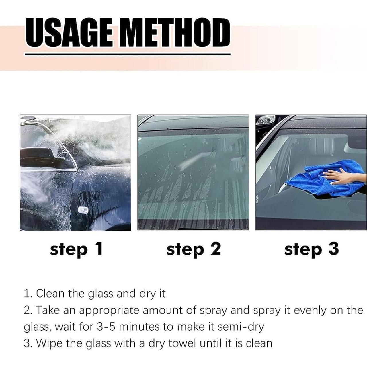 Car Glass Anti-Fog Hydrophobic Coating 100ml(Pack Of 1) mkp0fp-jd