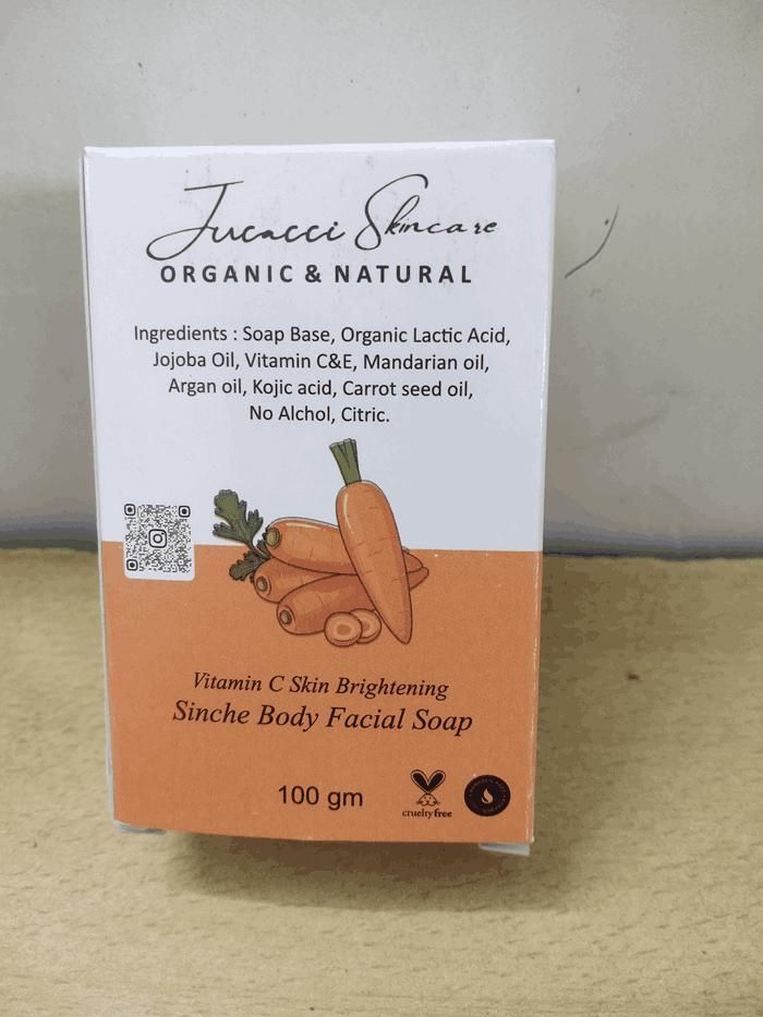 Lucacci Carrot Skin Whitening & Facial Body Soap for Men & Women - 100g mkp0fp-jd