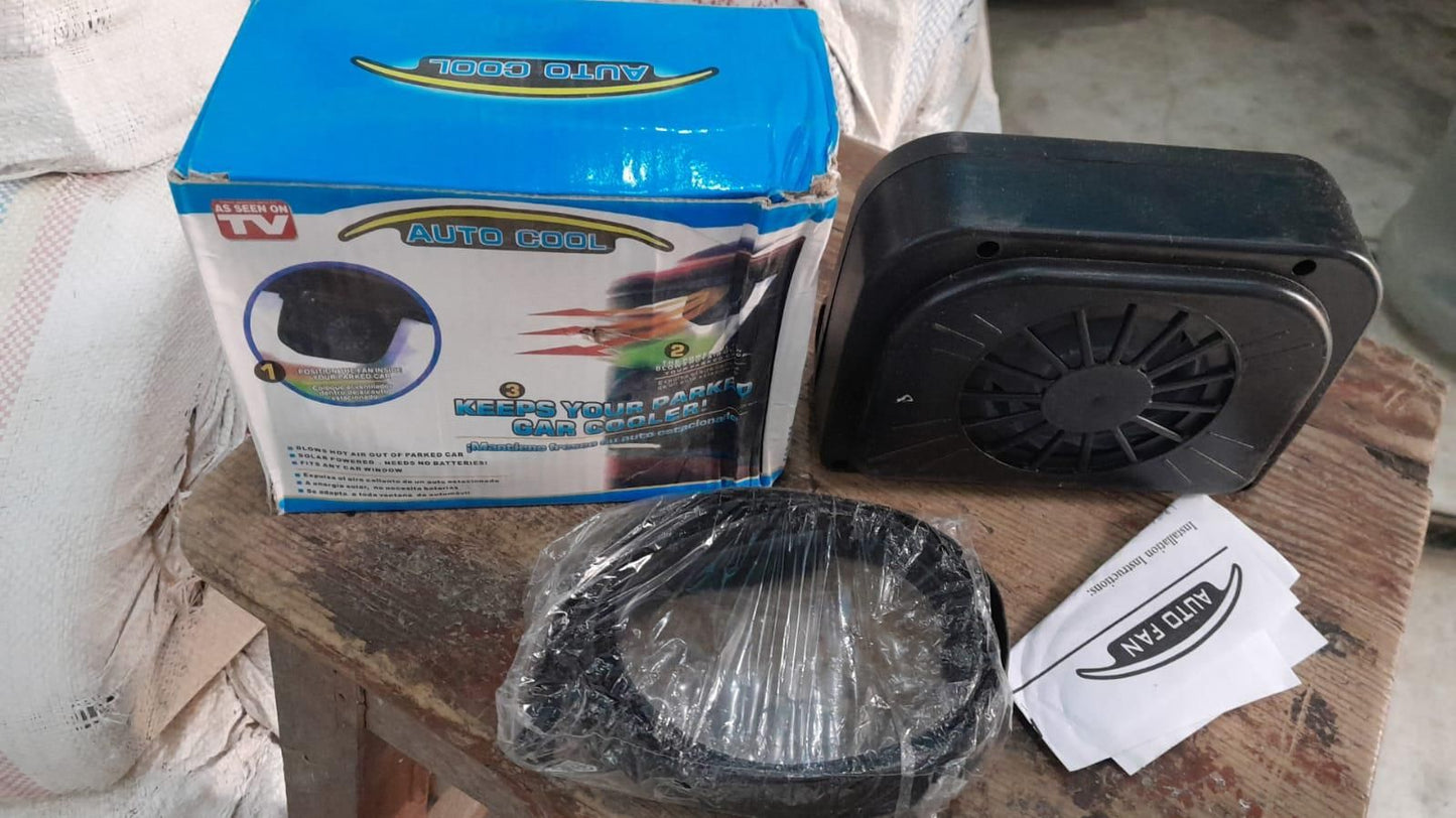 Solar Sun Power Car Auto Air Vent Cool Fan mkp0fp-jd