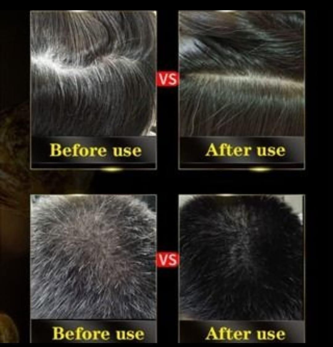 Unisex Instant Black Herbal Hair Dye Shampoo for Grey Hair Coverage 3 in 1(100ml) mkp0fp-jd
