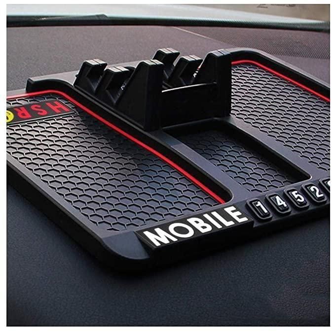 HSR Car Accessories Multifunction Phone GPS Holder Anti-Slip Silicone Pad and Car Mobile Holders for Car Dashboard mkp0fp-jd