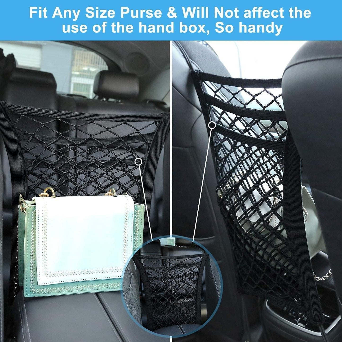 3-Layer Car Mesh Organizer/Storage Netting Pouch mkp0fp-jd