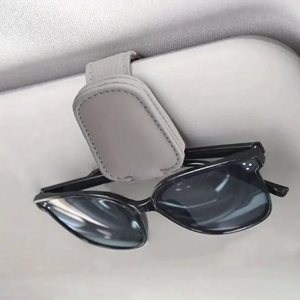 Automaze Leather Car Visor Sunglass Holder - Clip for Car mkp0fp-jd