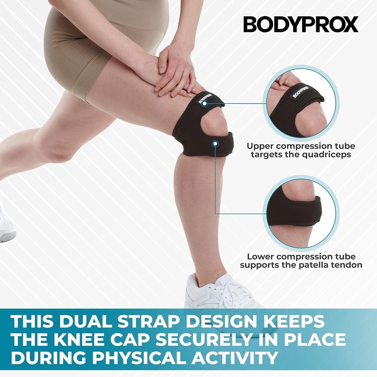 Knee Pain Relief Adjustable Neoprene Knee Strap (Pack of 2) mkp0fp-jd