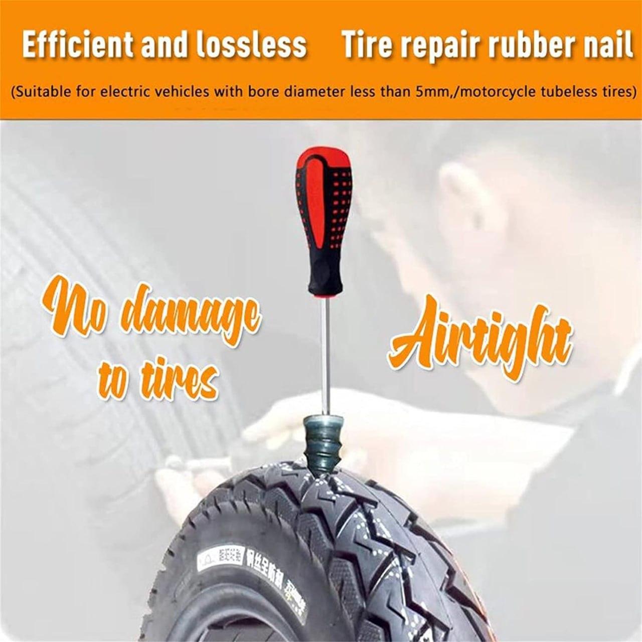 Motorcycle Car Fast Tool Self-Service Tire Repair Nail (Pack of 10) mkp0fp-jd