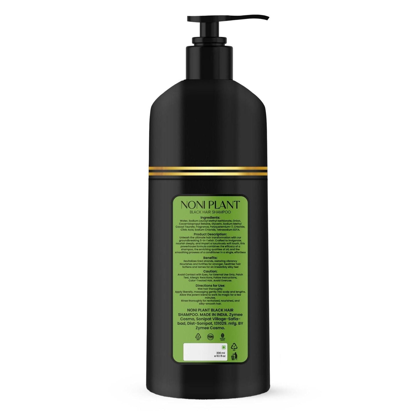 Noniplant Black Hair Shampoo 300ml (Pack Of 2) mkp0fp-jd