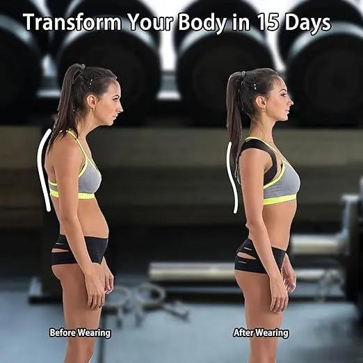 Shoulder & Back Straightener Elastic Spine Support Posture Corrector Belt mkp0fp-jd