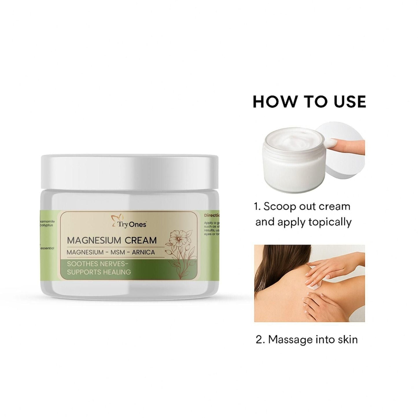 TryOnes� Magnesium Cream (Pack of 2) mkp0fp-jd