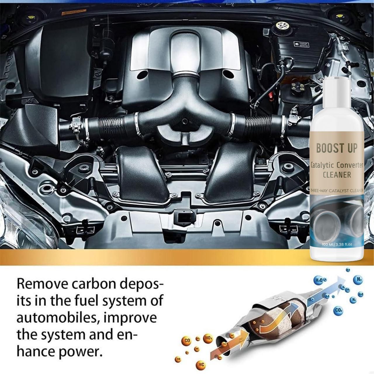 BOOST UP Catalytic Converter Cleaner 100ML (Pack of 2) mkp0fp-jd