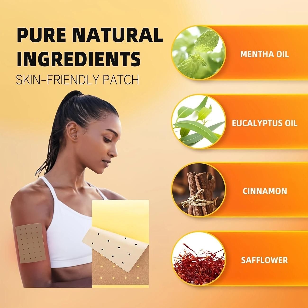 10 pcs Super Strength Herbal Heat Patches mkp0fp-jd