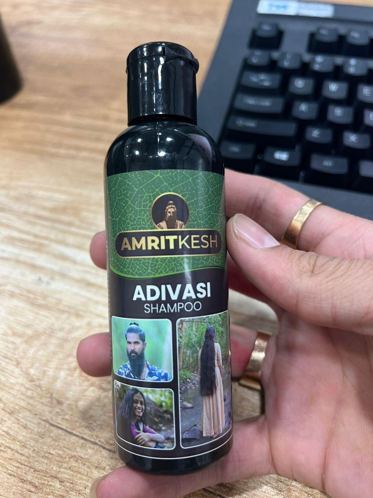Amritkesh Adivasi Shampoo 100ml - Unleash the Power of Nature (Pack of 2) mkp0fp-jd