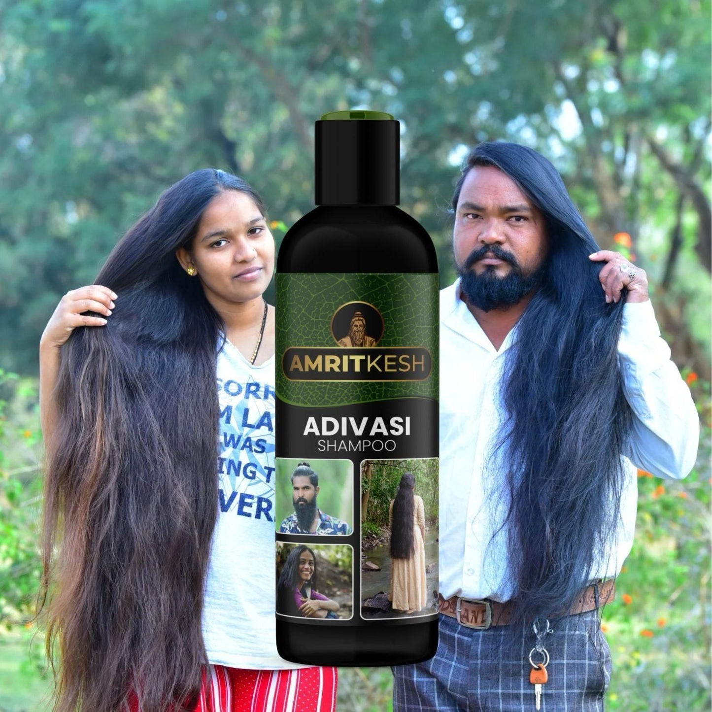 Amritkesh Adivasi Shampoo 100ml - Unleash the Power of Nature (Pack of 2) mkp0fp-jd
