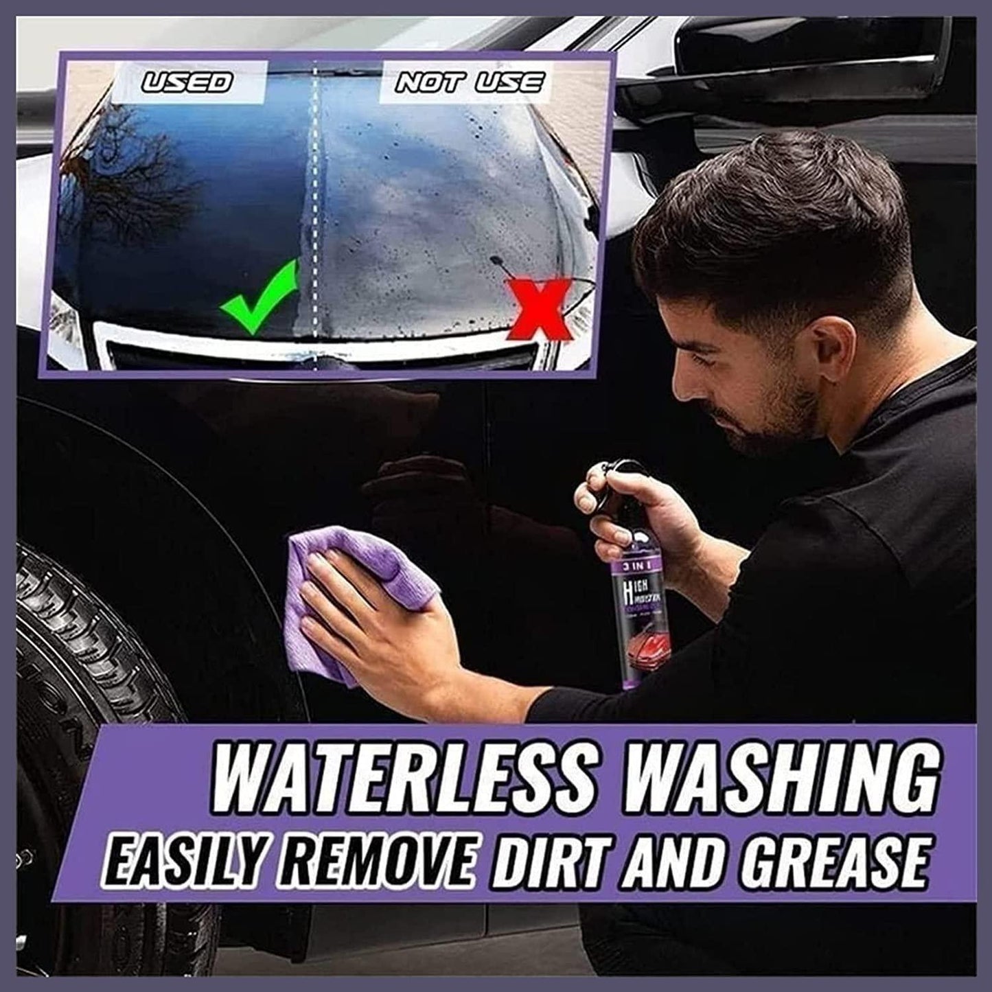 3 in 1 High Protection Quick Car Ceramic Coating Spray - Car Wax Polish Spray (Pack 1) mkp0fp-jd