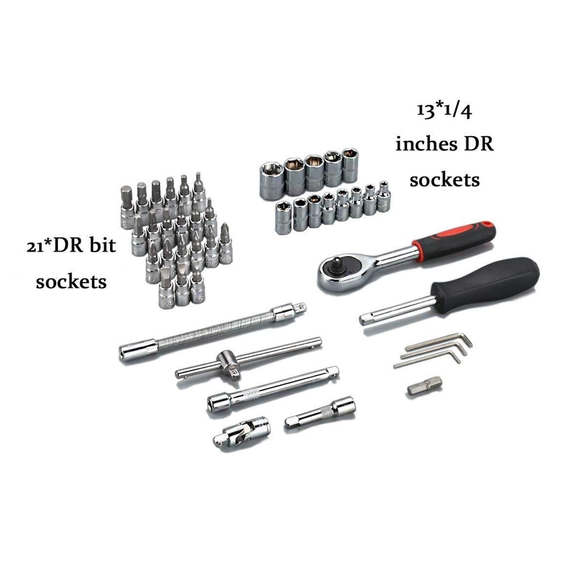 Hardware Tools- 46 in 1 Multi Purpose Combination Socket Tool Kit mkp0fp-jd
