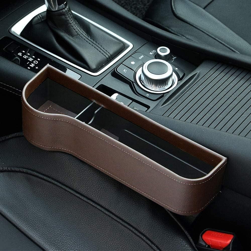 Seat Pockets PU Leather Car Console Side Organizer with Assorted Colour mkp0fp-jd