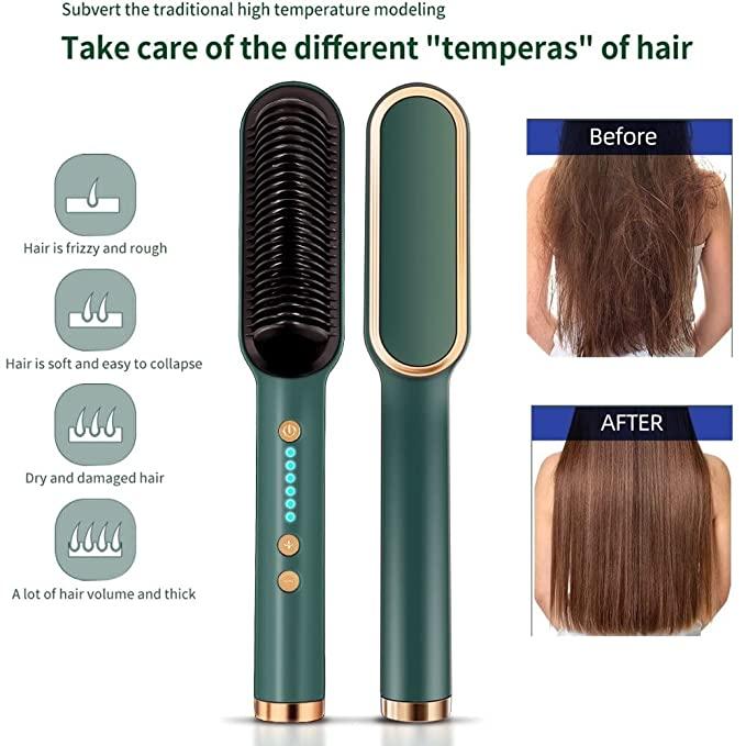 Professional Electric Hair Straightener Comb Brush mkp0fp-jd