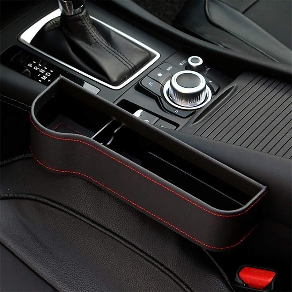 Seat Pockets PU Leather Car Console Side Organizer with Assorted Colour Pack of 2 mkp0fp-jd