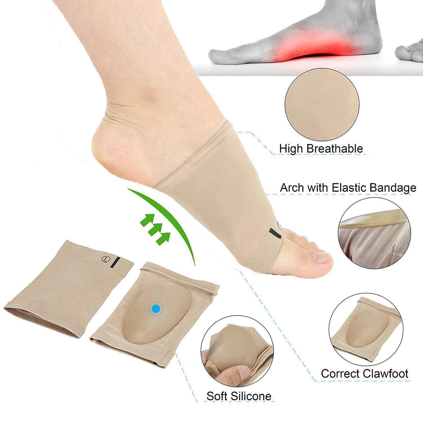 Ankle + Heel Protector + Arch Support mkp0fp-jd