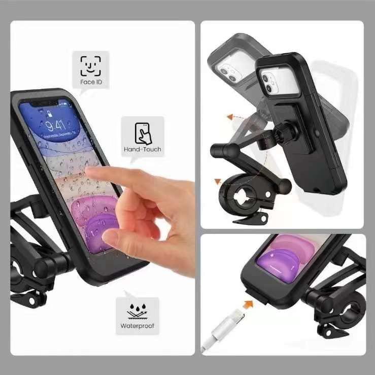 Universal 360 Rotation Bike Waterproof Cell Phone Holder. mkp0fp-jd
