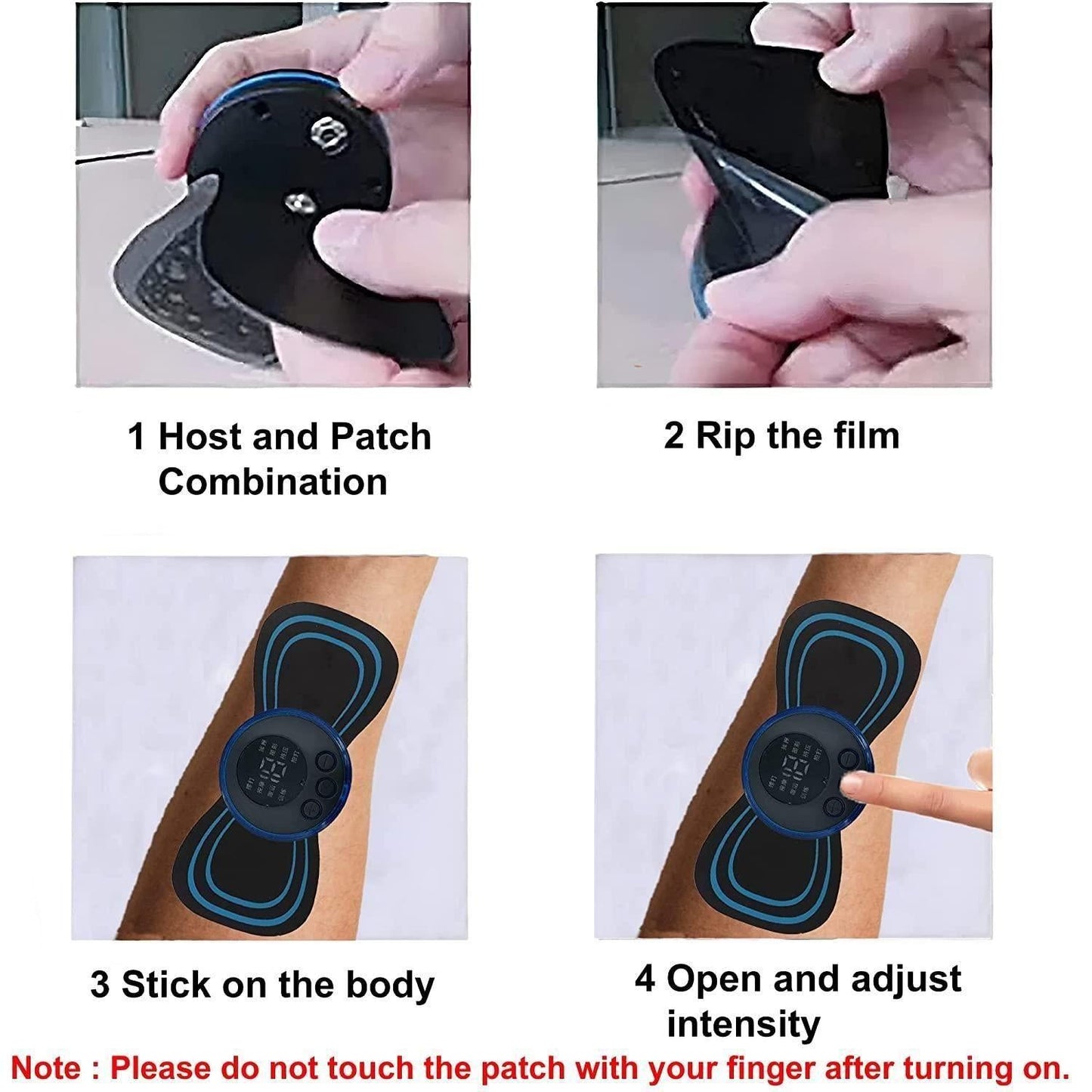 Mini Massager with 8 Modes and 19 Strength Levels,Rechargeable Electric Massager for Shoulder,Arms,Legs,Back Pain for Men and Women mkp0fp-jd