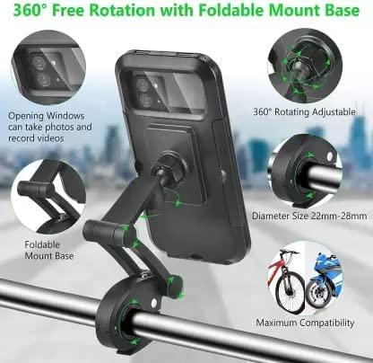 Universal 360 Rotation Bike Waterproof Cell Phone Holder. mkp0fp-jd