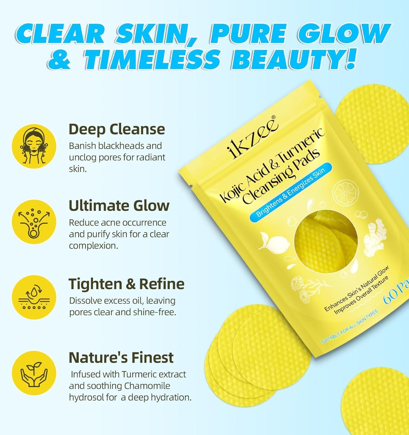 Turmeric Kojic Acid Cleansing Pads mkp0fp-jd