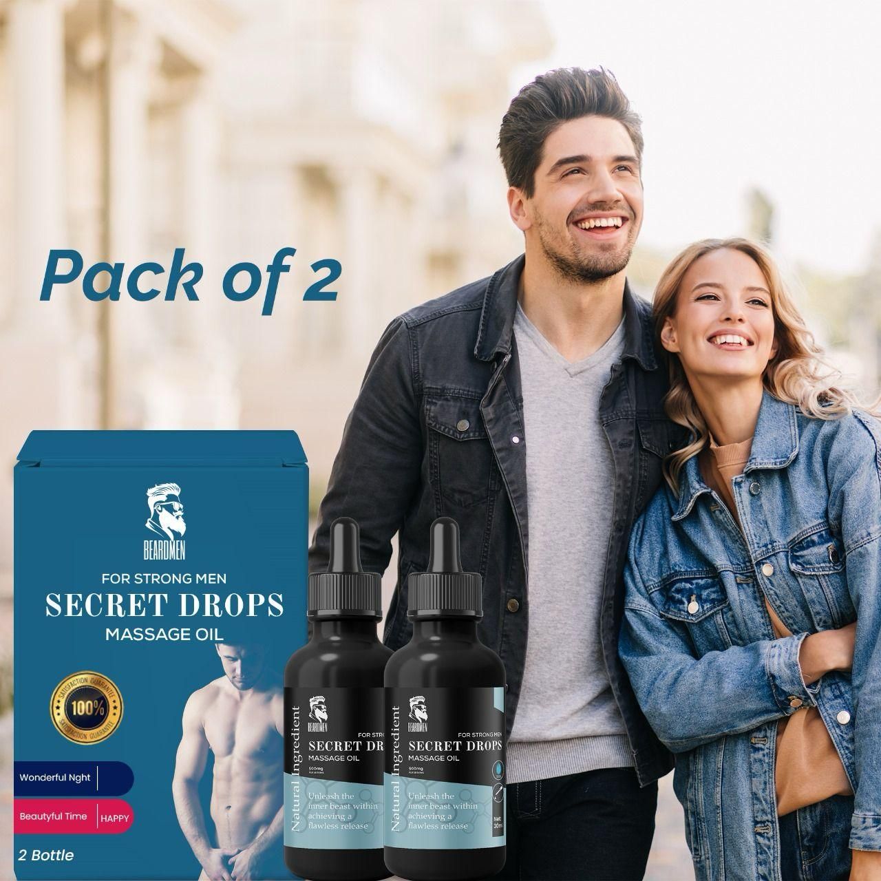 Secret Drops Massage Oil 60ml Pack of 2 mkp0fp-jd