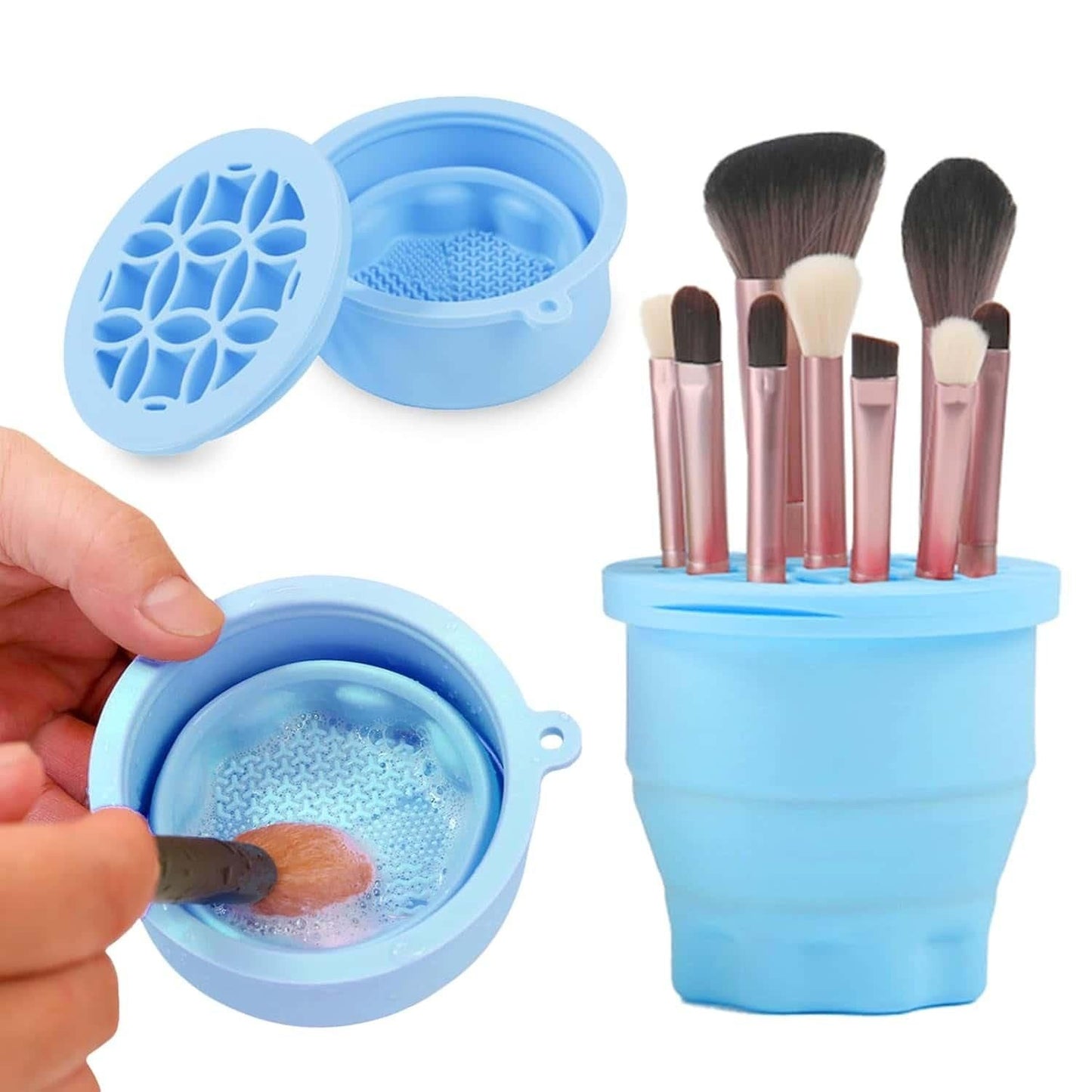 Silicon Makeup Brushes Cleaning Cup mkp0fp-jd