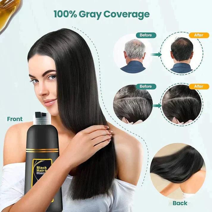 BLOSDREAM Black Hair Shampoo 3 in 1-100ml (Pack of 2) mkp0fp-jd
