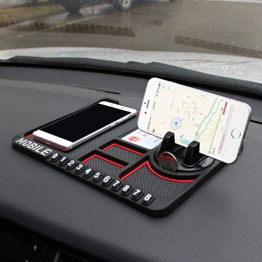 HSR Car Accessories Multifunction Phone GPS Holder Anti-Slip Silicone Pad and Car Mobile Holders for Car Dashboard mkp0fp-jd