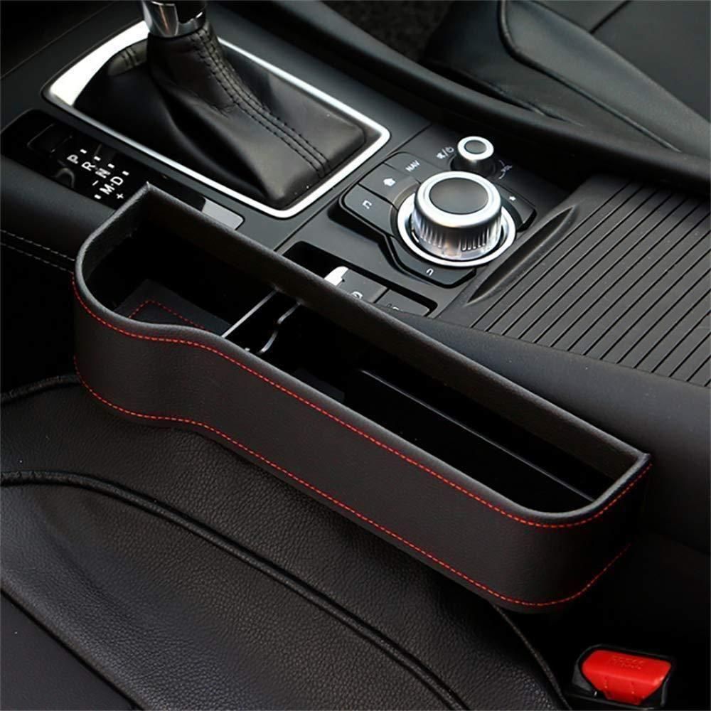 Seat Pockets PU Leather Car Console Side Organizer with Assorted Colour Pack of 2 mkp0fp-jd