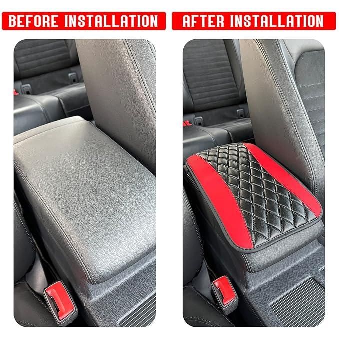 Leather Waterproof Armrest Seat Box Cover Pad Protector(Pack Of 2) mkp0fp-jd