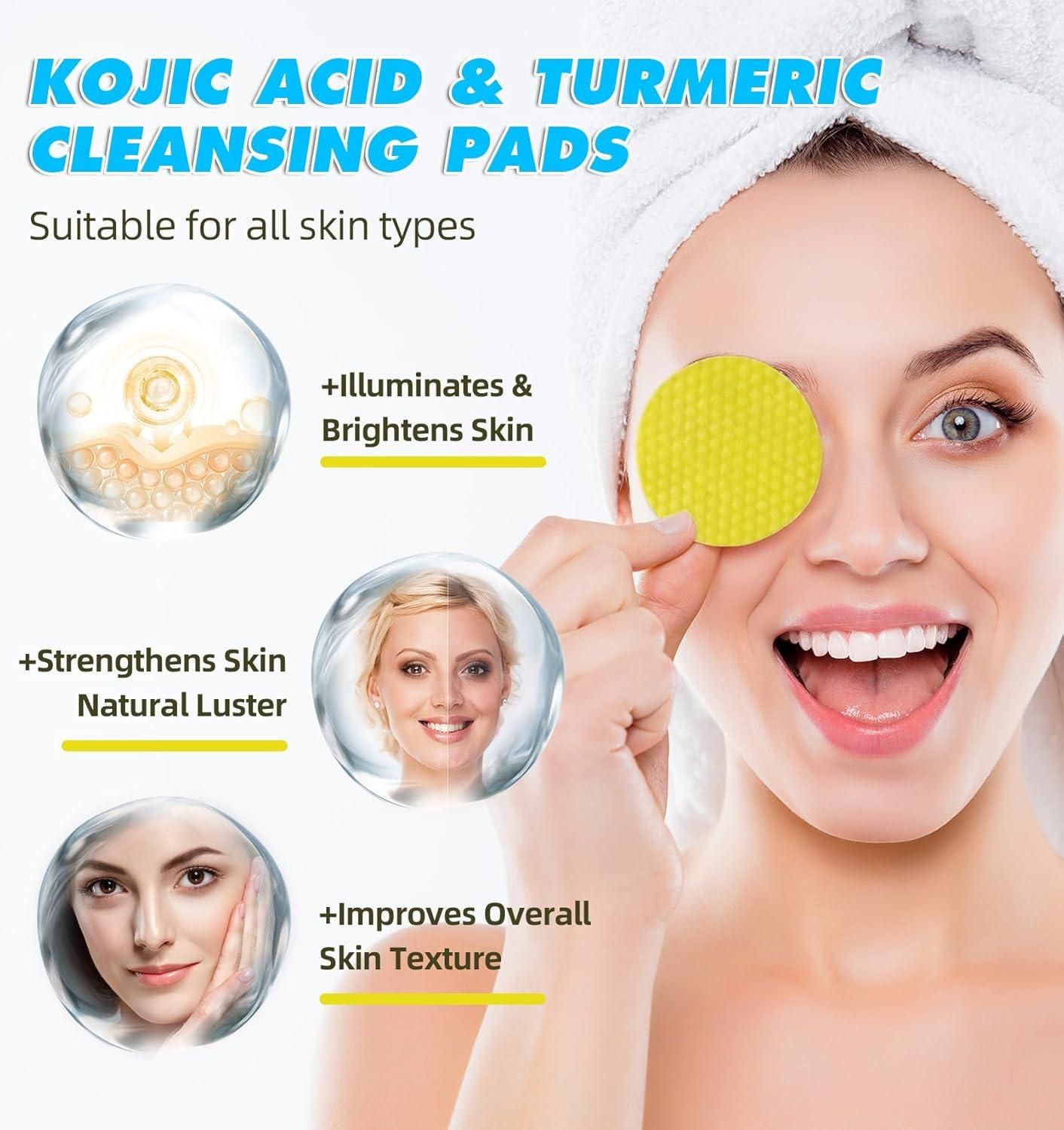 Turmeric Kojic Acid Cleansing Pads mkp0fp-jd