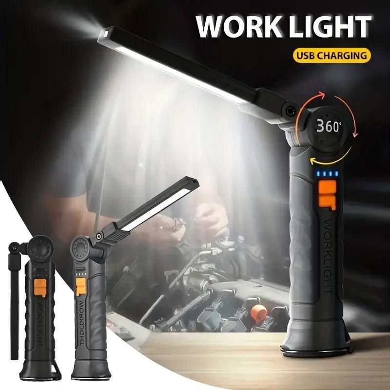 Magnetic LED COB Light USB Rechargeable mkp0fp-jd