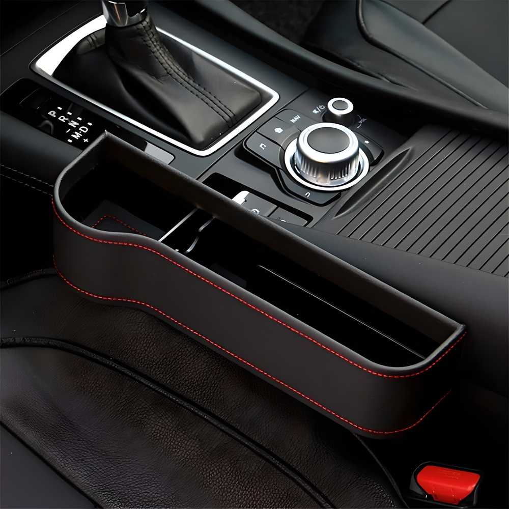 Seat Pockets PU Leather Car Console Side Organizer with Assorted Colour mkp0fp-jd