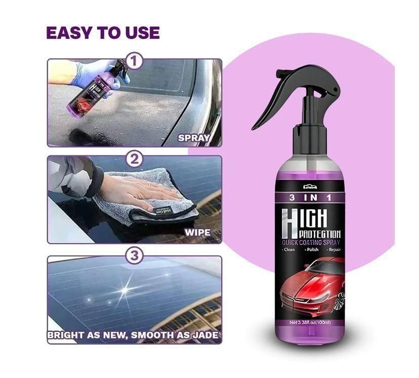 3 in 1 High Protection Quick Car Ceramic Coating Spray mkp0fp-jd
