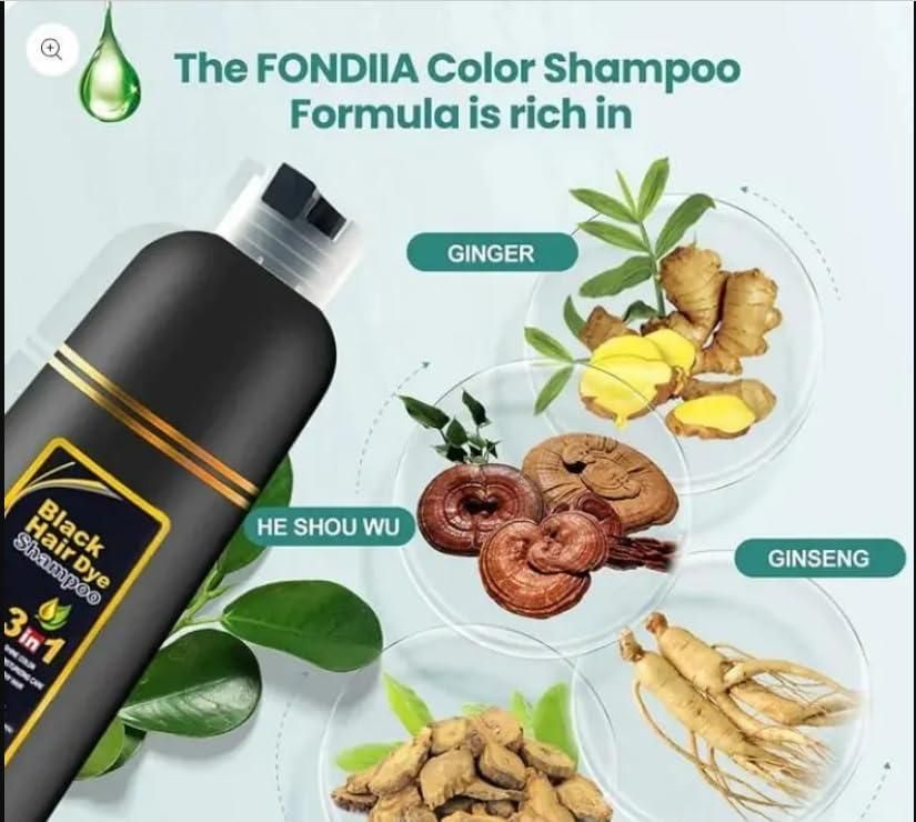 BLOSDREAM Black Hair Shampoo 3 in 1-100ml (Pack of 2) mkp0fp-jd