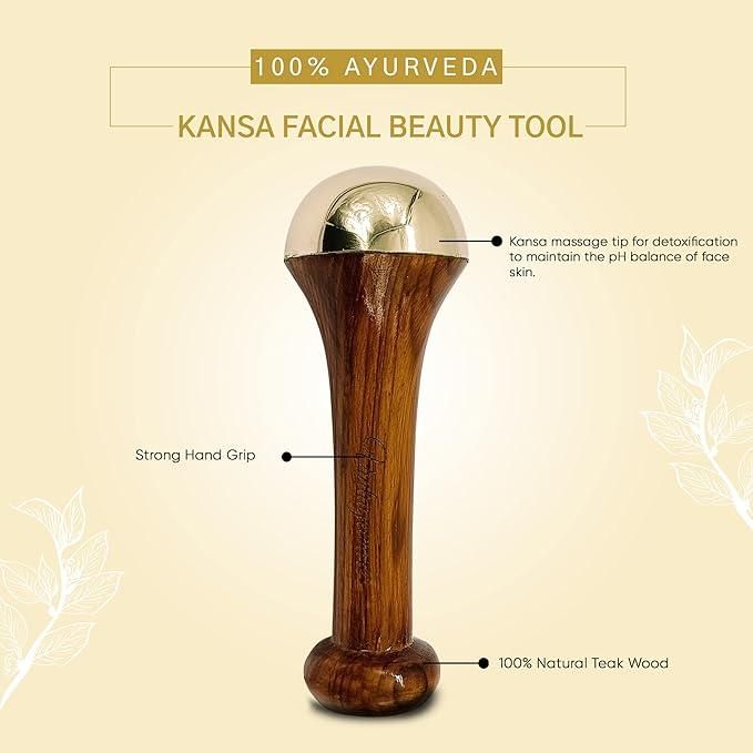 Kansa Face Massager Wood Handle mkp0fp-jd