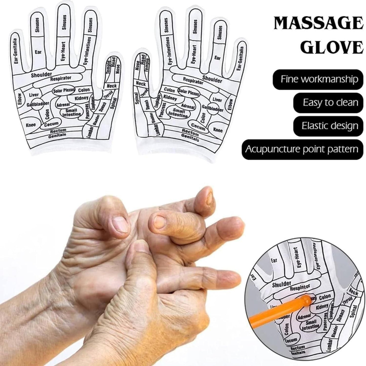 Acupressure Reflexology Hand Gloves For Women & Men mkp0fp-jd