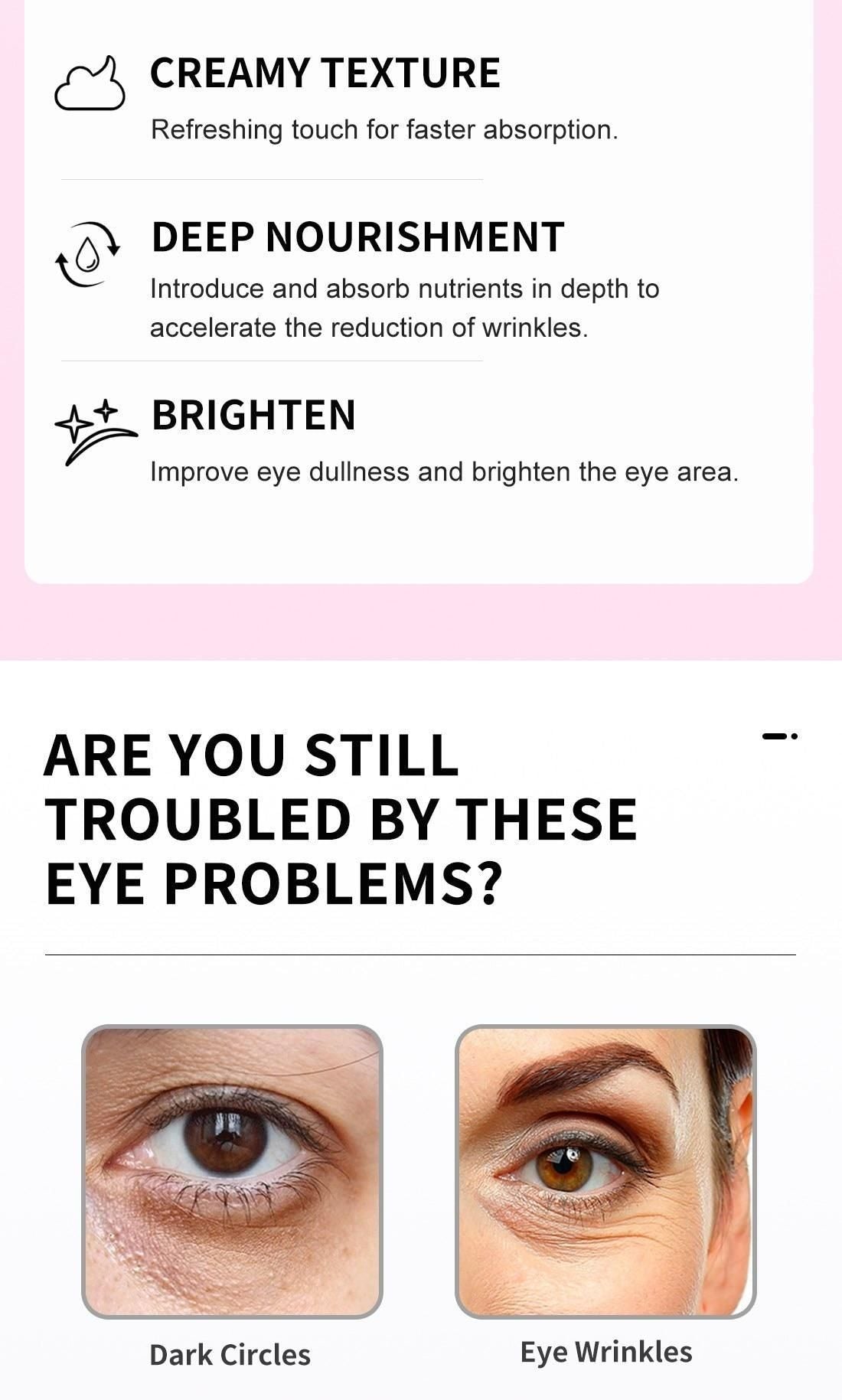 Under Eye Cream to Reduce Dark Circles, Puffiness and Fine Lines with Chia Seed Oil, Coffee Oil, Vitamines E & B3 (50 g) mkp0fp-jd