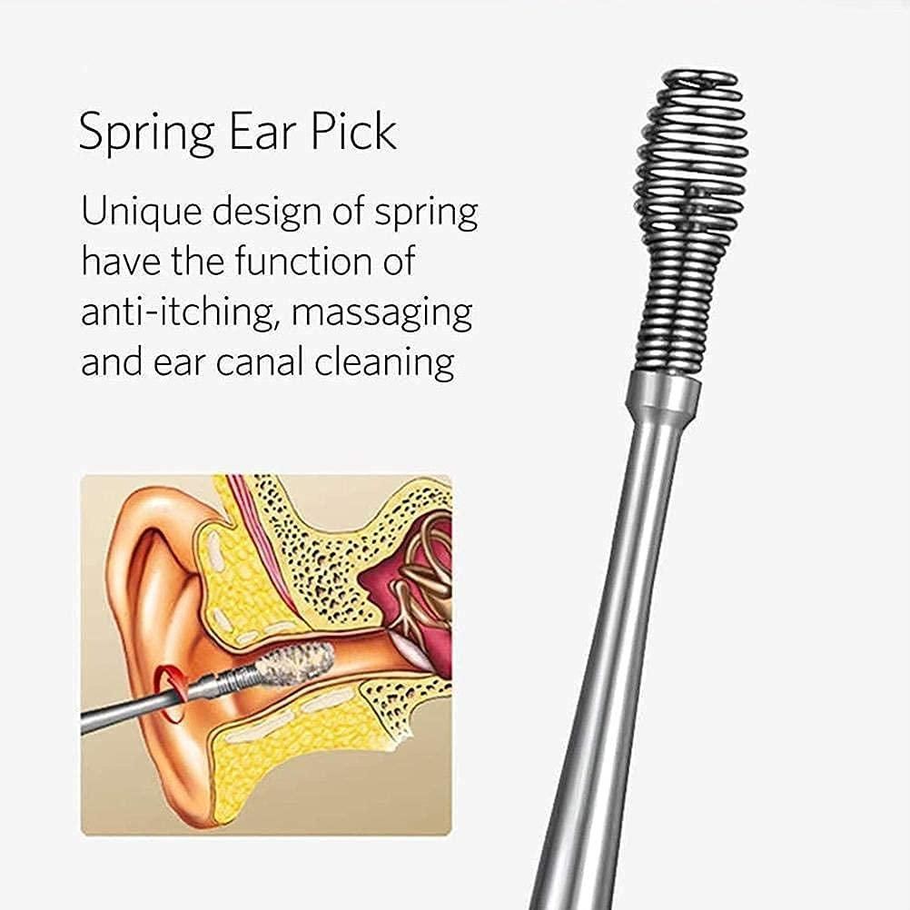 6 Pieces Ear Wax Removal Smooth Stainless Steel Kit mkp0fp-jd